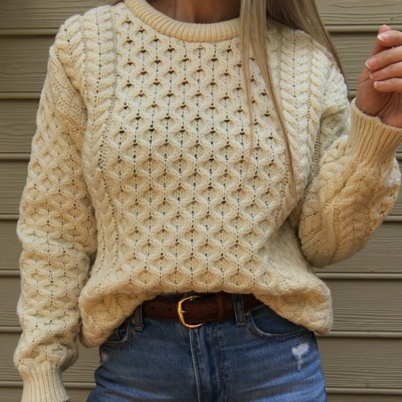 SOLD……Vintage Blarney 100% Wool Sweater Unisex - Picture 3 of 7